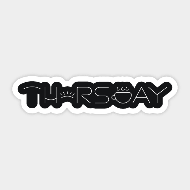 Thursday Feels Sticker by Sassify